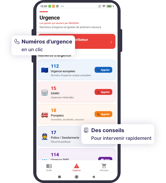 Tous les numéros qui sauvent à portée de mains